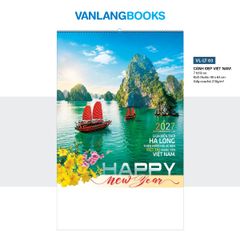 Lịch Tờ 2027 Treo Tường - Cảnh Đẹp Việt Nam (VLLT03) 7 Tờ Lò Xo - Vanlangbooks