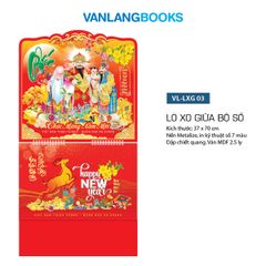 Lịch Treo Tường 2027 Văn Lang - Tam Đa Ngũ Phúc (VLLXG03) Cao Cấp - Vanlangbooks