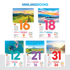 Lịch 2027 Bloc Siêu Cực Đại ĐB - Việt Nam Gấm Hoa (Phúc VL01A) - Vanlangbooks
