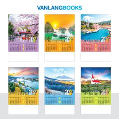 Lịch Tờ 2027 Treo Tường - Phong Cảnh Thiên Nhiên Tuyệt Đẹp (VLLT02) 7 Tờ Lò Xo - Vanlangbooks