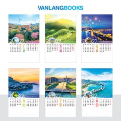 Lịch Tờ 2027 Treo Tường - Cảnh Đẹp Việt Nam (VLLT03) 7 Tờ Lò Xo - Vanlangbooks