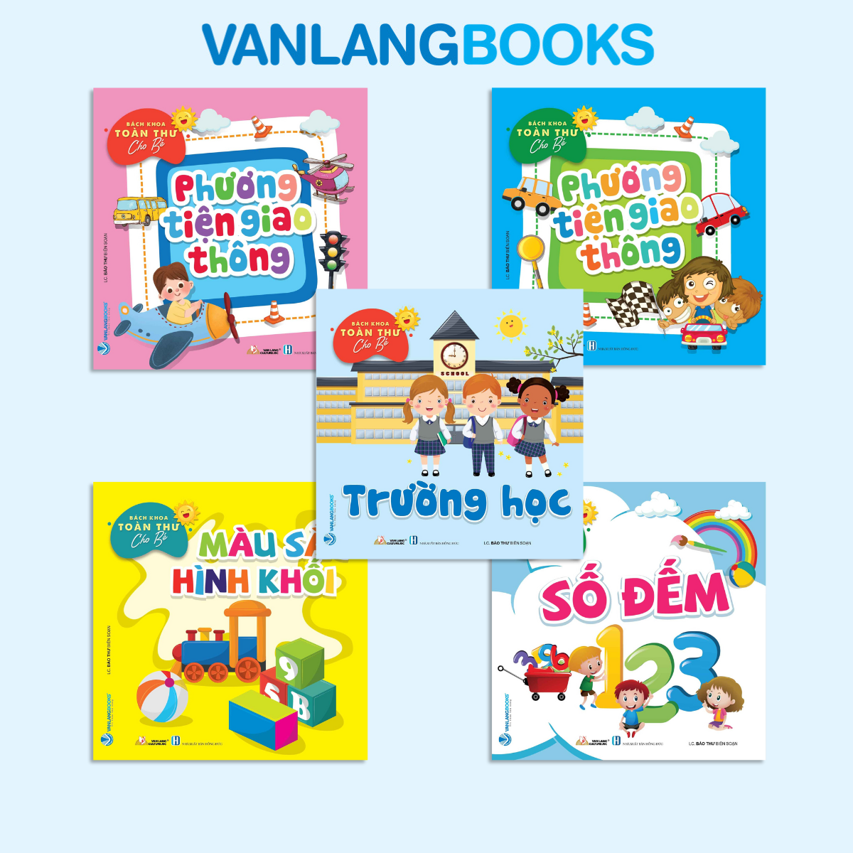 Bộ Bách Khoa Toàn Thư Cho Bé - Trường Học (Bộ 5 Cuốn) - Vanlangbooks