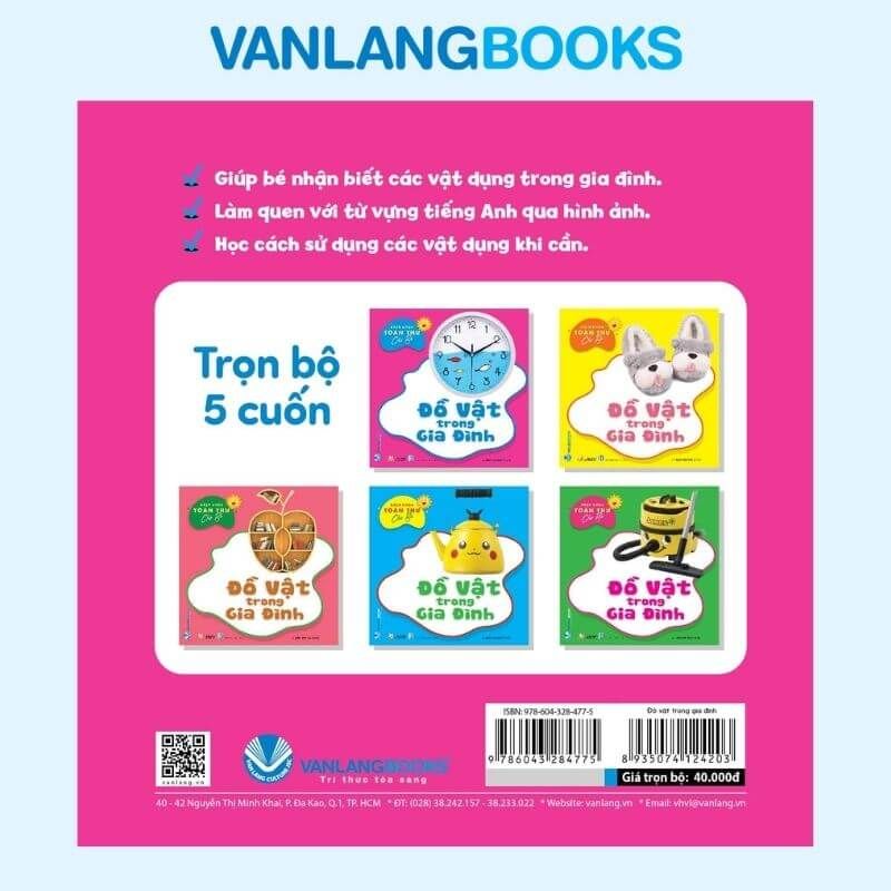 Bộ Bách Khoa Toàn Thư Cho Bé - Đồ Vật Trong Gia Đình (Bộ 5 Cuốn) - Vanlangbooks