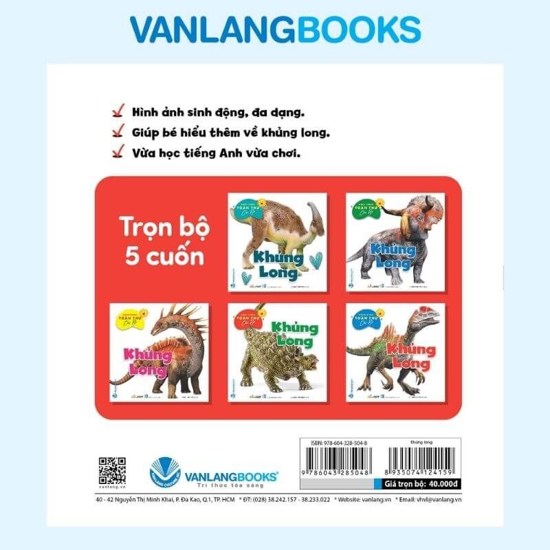 Bộ Bách Khoa Toàn Thư Cho Bé - Khủng Long (Bộ 5 Cuốn) - Vanlangbooks