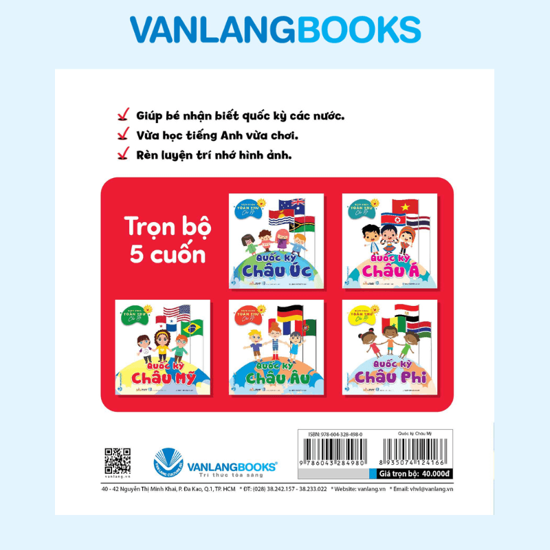 Bách Khoa Toàn Thư Cho Bé - Quốc Kỳ (Bộ 5 Cuốn) - Vanlangbooks