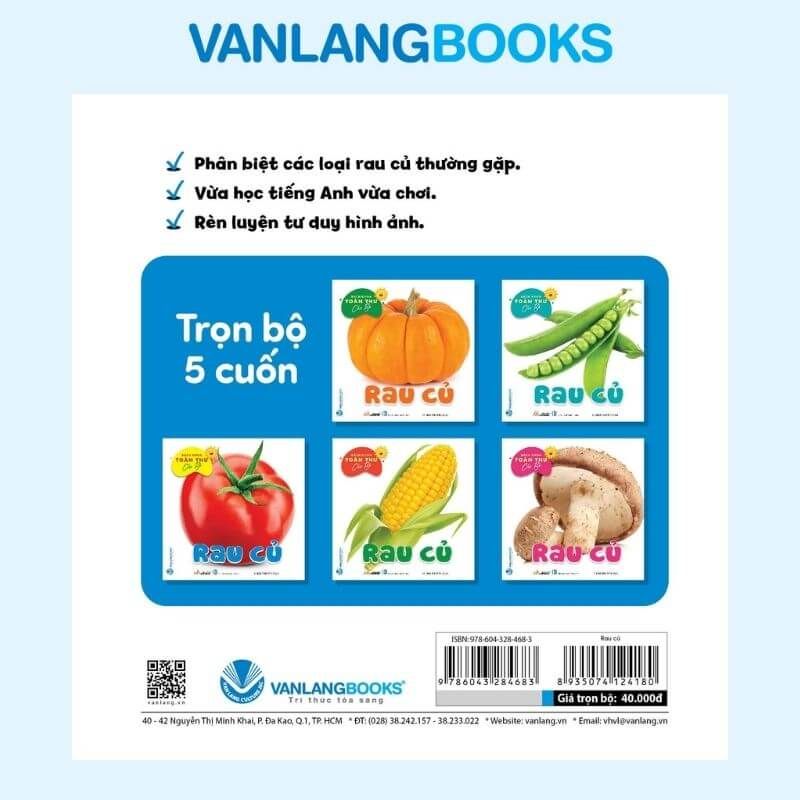 Bách Khoa Toàn Thư Cho Bé - Rau Củ (Bộ 5 Cuốn) - Vanlangbooks