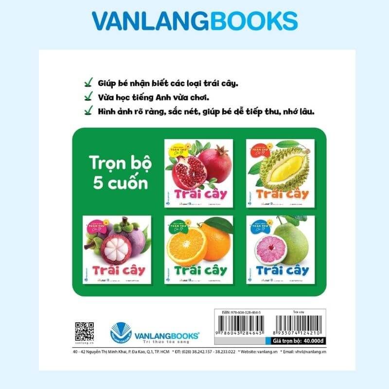 Bộ Bách Khoa Toàn Thư Cho Bé - Trái Cây (Bộ 5 Cuốn) - Vanlangbooks