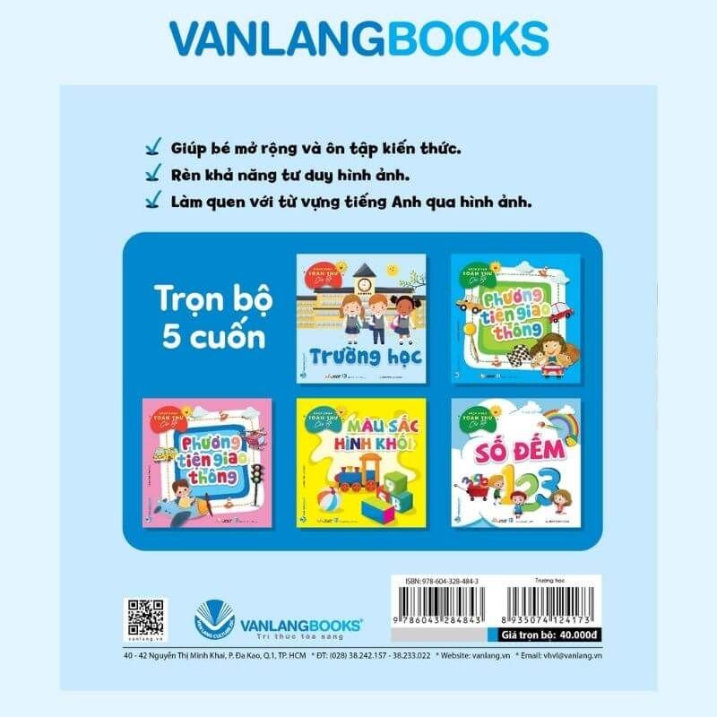 Bộ Bách Khoa Toàn Thư Cho Bé - Trường Học (Bộ 5 Cuốn) - Vanlangbooks