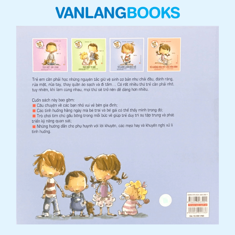 Bé Học Kĩ Năng Tự Chăm Sóc Bản Thân - Tớ Luôn Luôn Sạch Sẽ