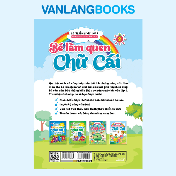 Bé Chuẩn Bị Vào Lớp 1 - Bé Làm Quen Chữ Cái - Tập 2 (Dành Cho Trẻ Từ 5 - 6 Tuổi) - Vanlangbooks