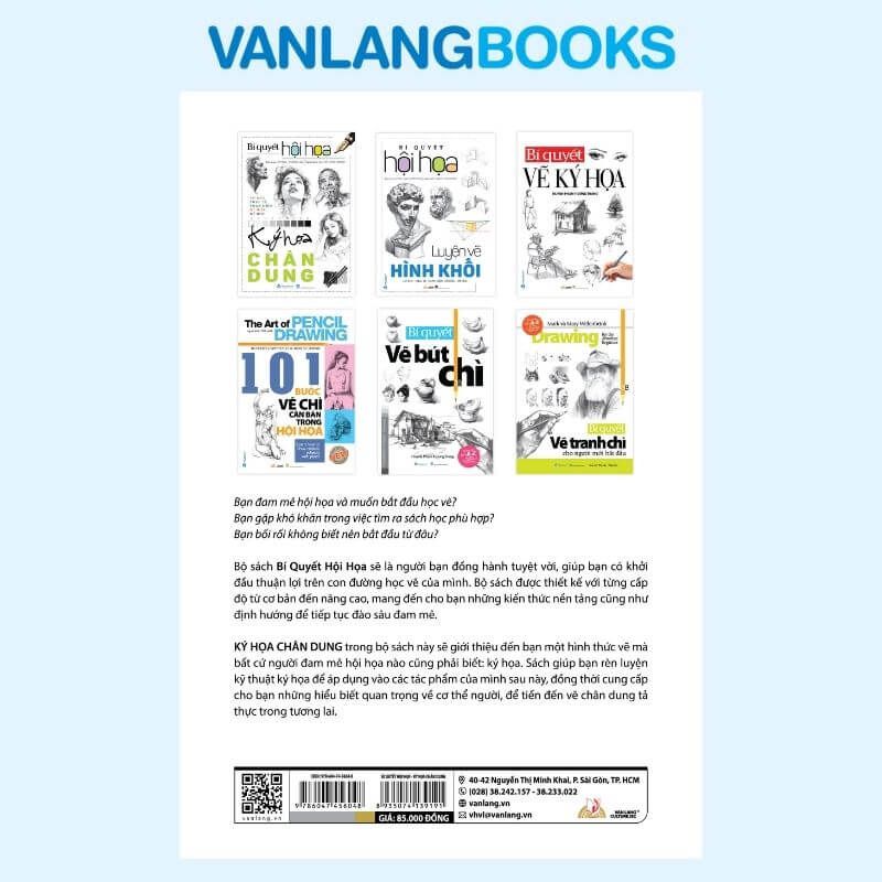 Bí Quyết Hội Họa – Ký Họa Chân Dung (Tái Bản 2026) - Vanlangbooks