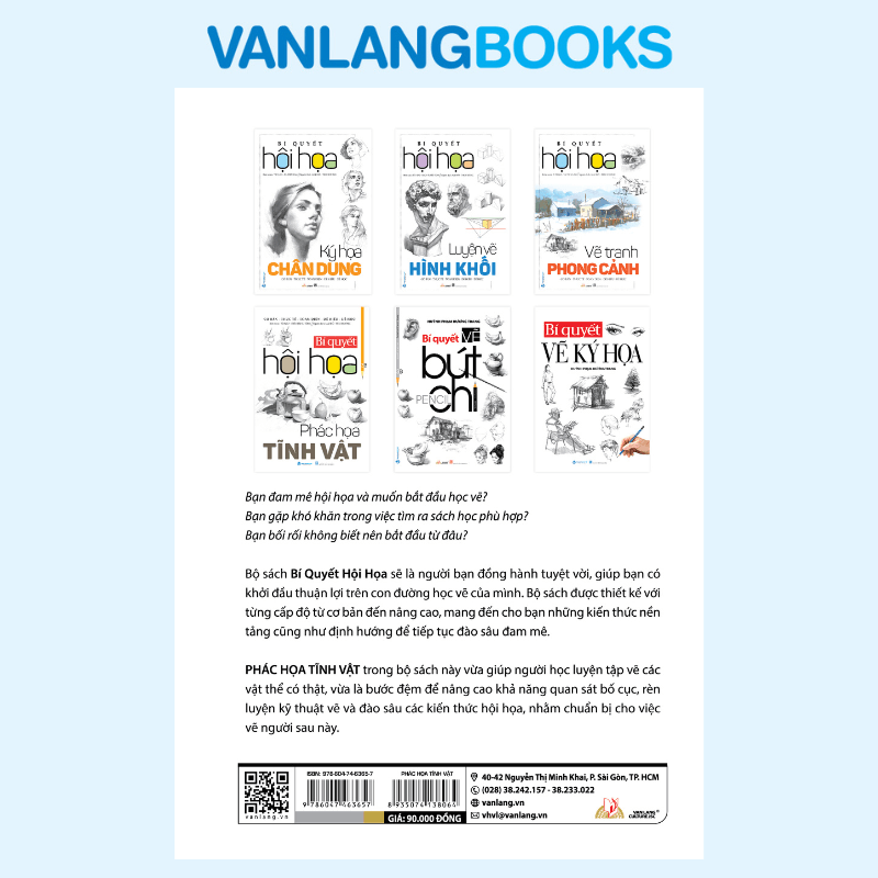 Bí Quyết Hội Họa - Phác Họa Tĩnh Vật (Tái Bản 2025) - Vanlangbooks