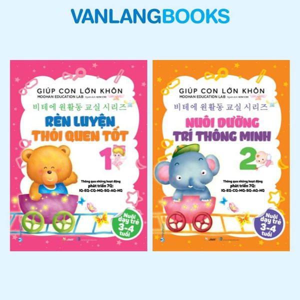 Bộ 2 Cuốn Giúp Con Lớn Khôn (Nuôi Dạy Trẻ 3 -4 Tuổi) - Vanlangbooks