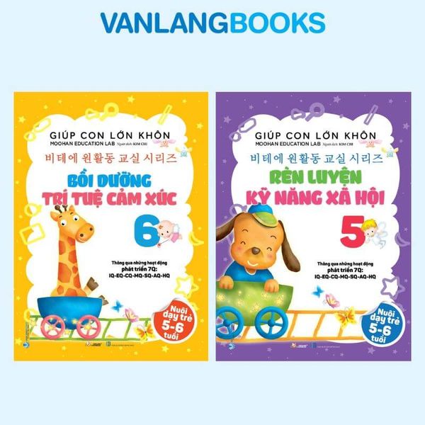Bộ 2 Cuốn Giúp Con Lớn Khôn (Nuôi Dạy Trẻ 5 - 6 Tuổi) - Vanlangbooks