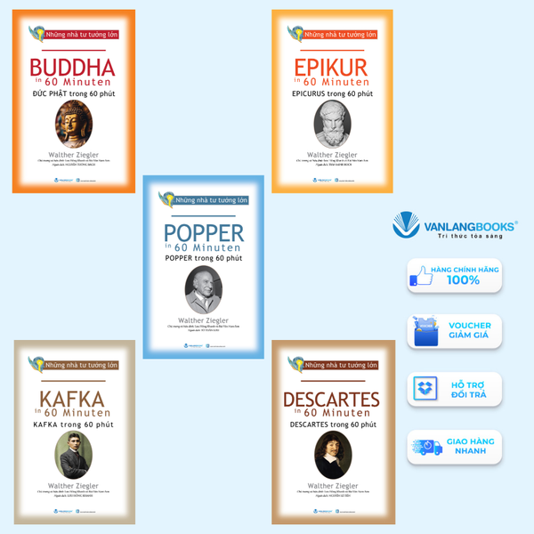 Sách - Bộ 5 Cuốn Những Nhà Tư Tưởng Lớn Trong 60 Phút (2024) - Vanlangbooks