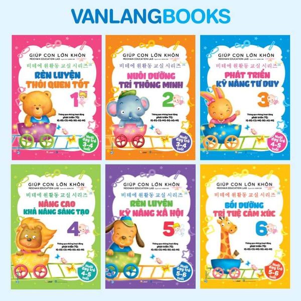 Bộ 6 Cuốn Sách Giúp Con Lớn Khôn - Vanlangbooks