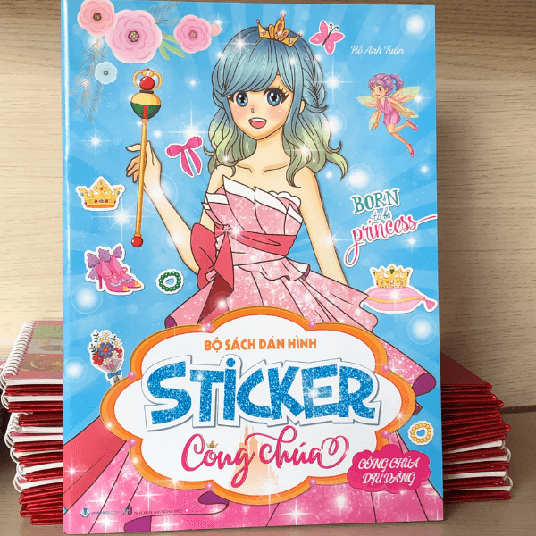 Bộ sách dán hình Sticker công chúa - Công chúa dịu dàng - Vanlangbooks