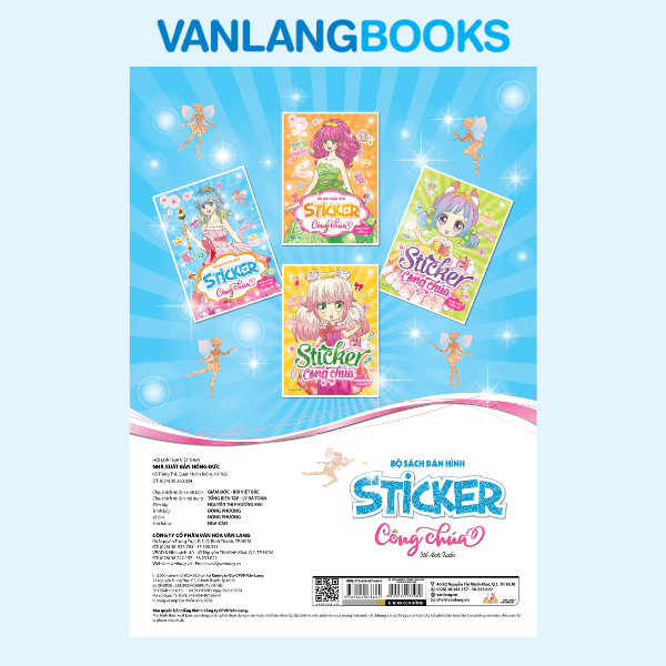 Bộ sách dán hình Sticker công chúa - Công chúa dịu dàng - Vanlangbooks
