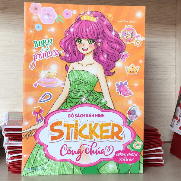 Bộ dán hình Sticker công chúa - Công chúa kiêu sa - Vanlangbooks