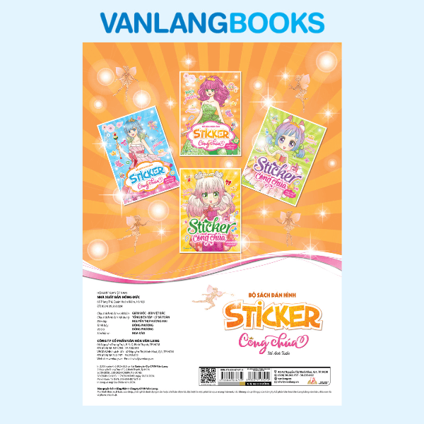 Bộ dán hình Sticker công chúa - Công chúa kiêu sa - Vanlangbooks