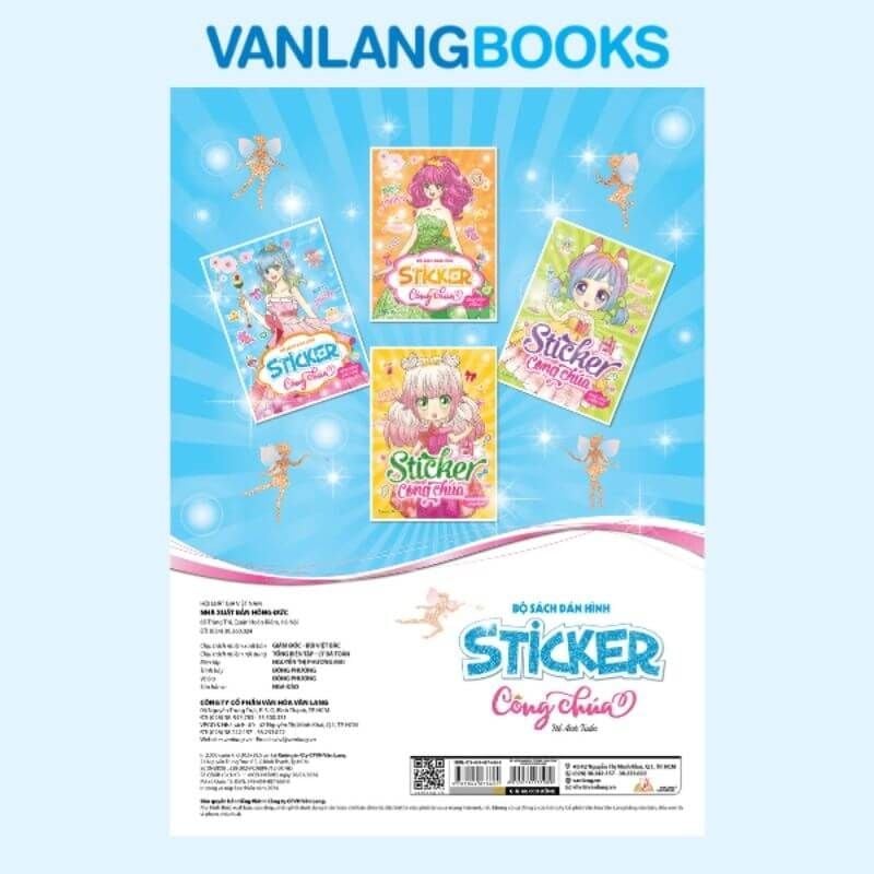Bộ Sách Dán Hình Sticker Công Chúa - Công Chúa Dịu Dàng - Vanlangbooks