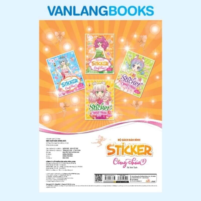 Bộ Dán Hình Sticker Công Chúa - Công Chúa Kiêu Sa - Vanlangbooks