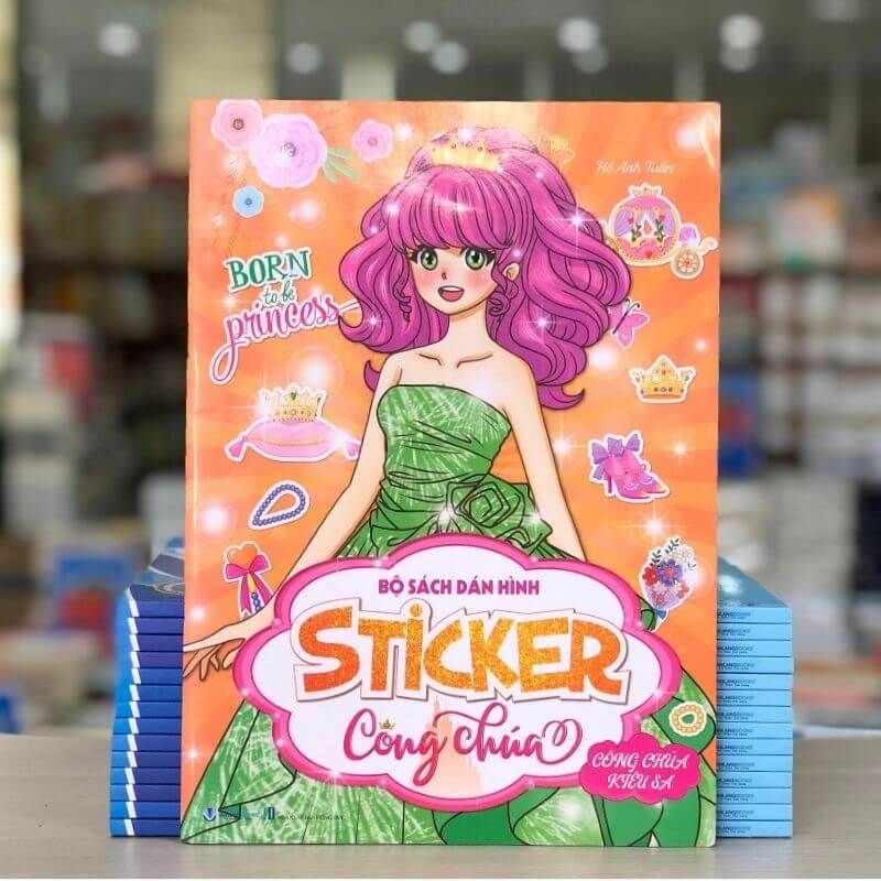 Bộ Dán Hình Sticker Công Chúa - Công Chúa Kiêu Sa - Vanlangbooks