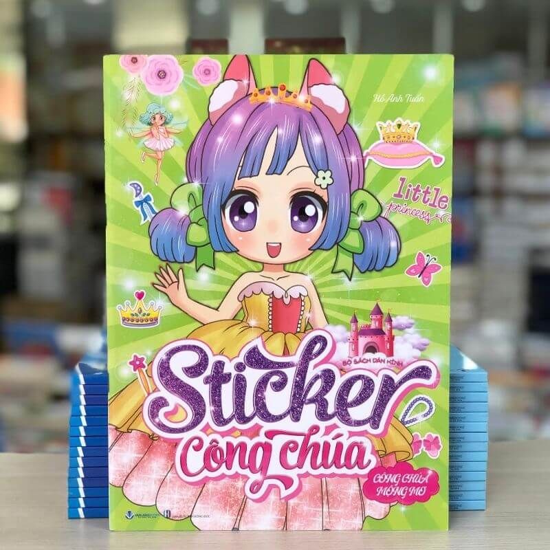 Bộ Dán Hình Sticker Công Chúa - Công Chúa Mộng Mơ - Vanlangbooks