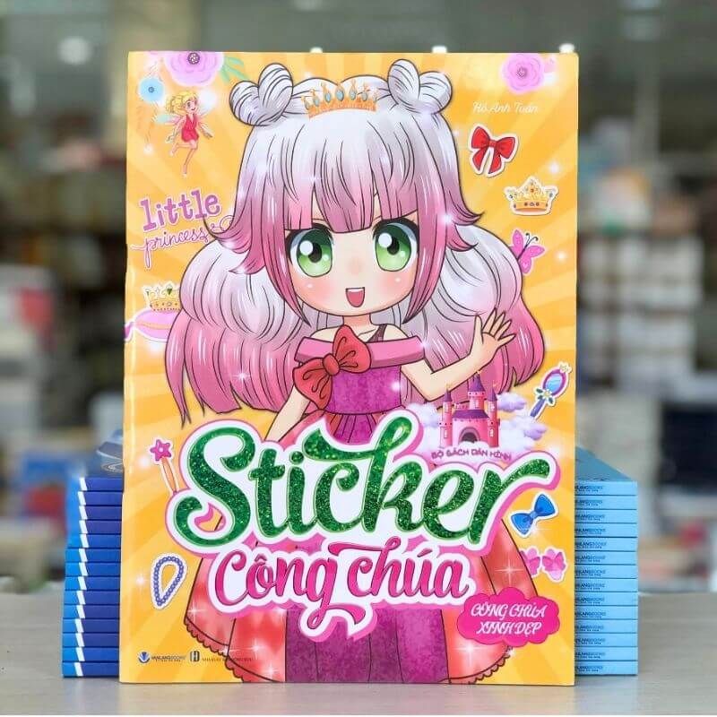Bộ Sách Dán Hình Sticker Công Chúa - Công Chúa Xinh Đẹp - Vanlangbooks