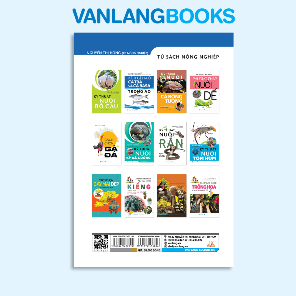 Kỹ Thuật Nuôi Cá Tra Và Cá Basa Trong Ao (Tái bản 2025) - Vanlangbooks