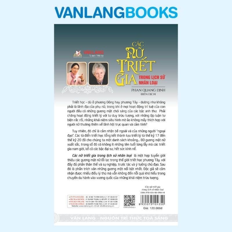 Các Nữ Triết Gia Trong Lịch Sử Nhân Loại - Vanlangbooks