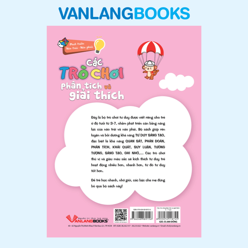 Các Trò Chơi Phân Tích Và Giải Thích (5 -7 Tuổi) - Vanlangbooks