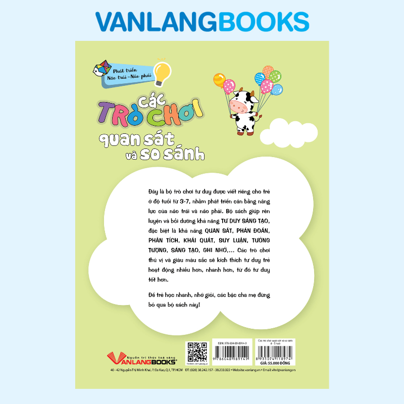 Các Trò Chơi Quan Sát Và So Sánh (4 -5 Tuổi) - Vanlangbooks