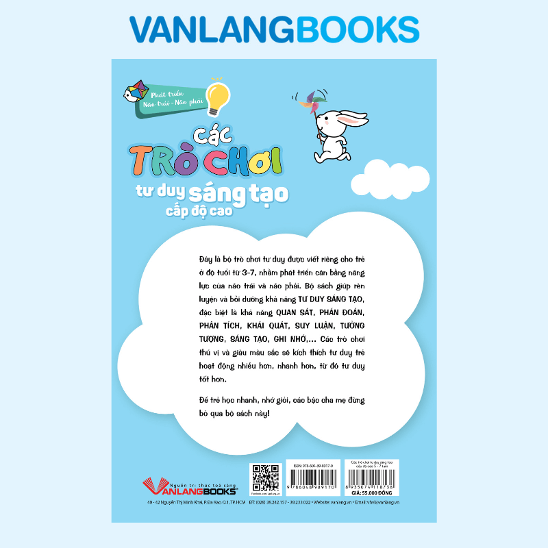 Các Trò Chơi Tư Duy Sáng Tạo Cấp Độ Cao (5 -7 Tuổi) - Vanlangbooks