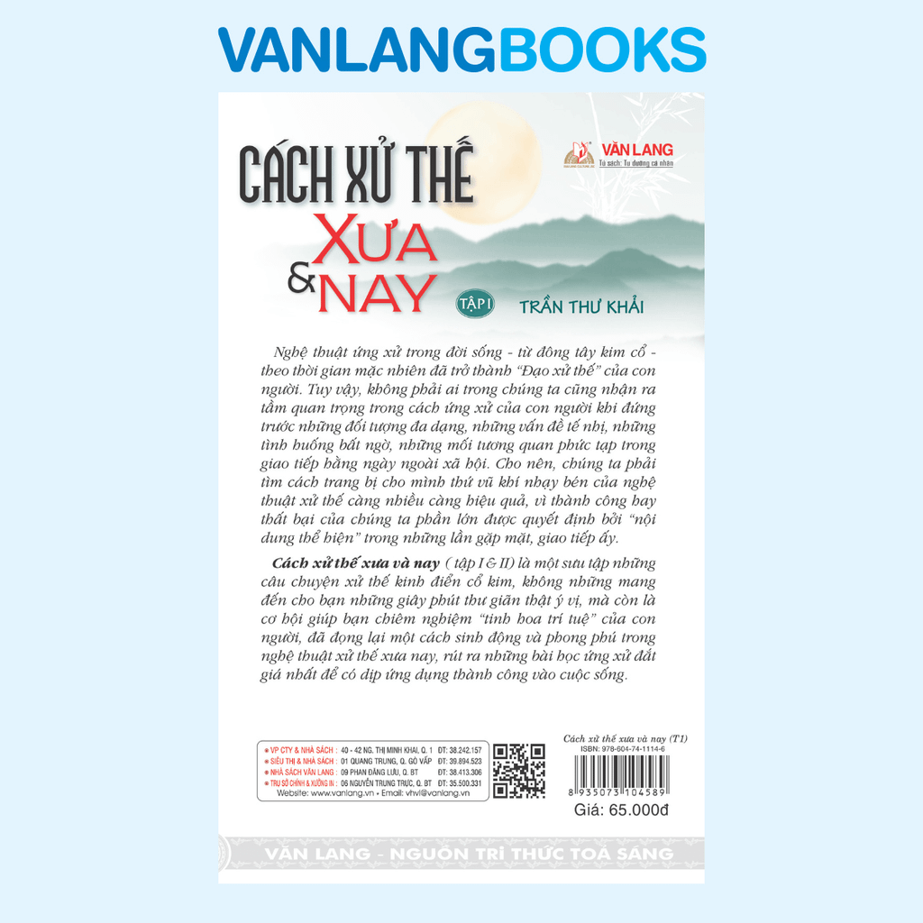 Cách Xử Thế Xưa & Nay (Tập 1) - Vanlangbooks