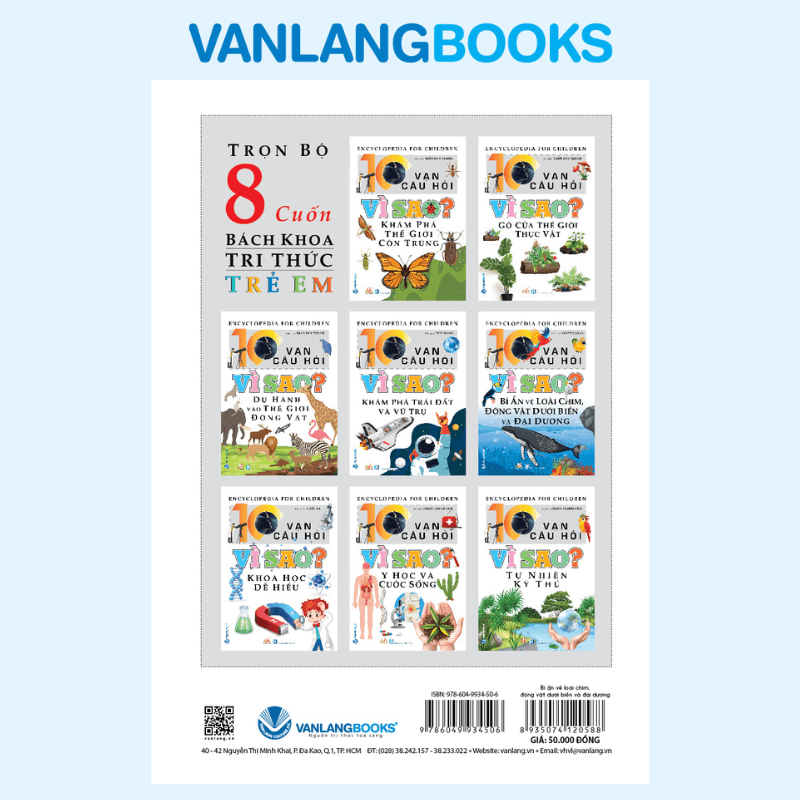 10 Vạn Câu Hỏi Vì Sao? Bí Ẩn Về Loài Chim, Động Vật Dưới Biển Và Đại Dương - Vanlangbooks