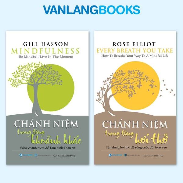 Combo 2 Cuốn Sống Chánh Niệm Trong Từng Hơi Thở & Khoảnh Khắc - Vanlangbooks