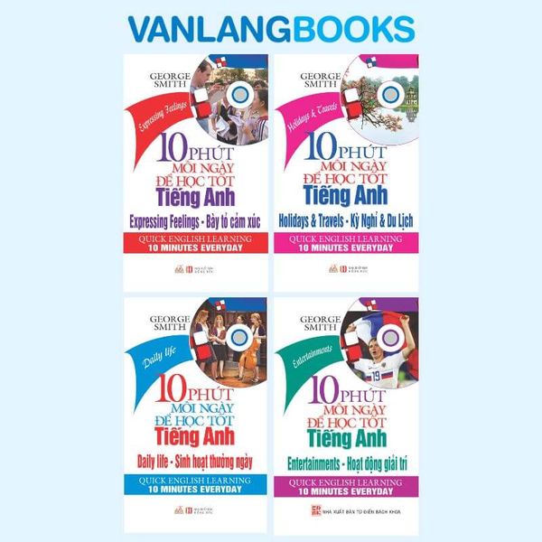 Combo 4 cuốn 10 Phút Mỗi Ngày Để Học Tốt Tiếng Anh - Vanlangbooks