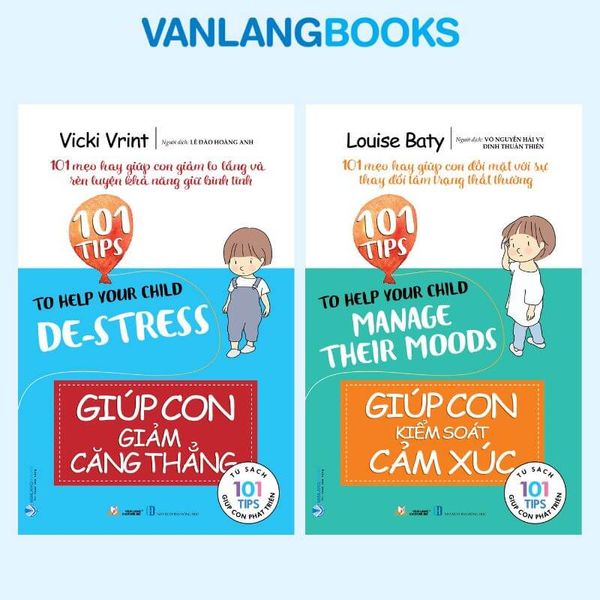 Combo Giúp Con Kiểm Soát Cảm Xúc +Giúp Con Giảm Căng Thẳng - Vanlangbooks