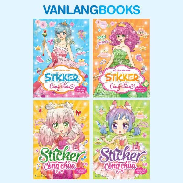 Combo Sách Sticker Công Chúa - Vanlangbooks