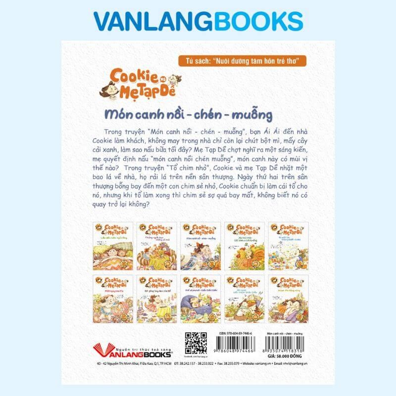 Cookie Và Mẹ Tạp Dề - Món Canh Nồi - Chén - Muỗng - Vanlangbooks