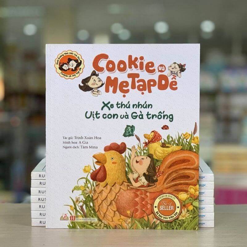 Cookie Và Mẹ Tạp Dề - Xe Thú Nhún Vịt Con Và Gà Trống - Vanlangbooks