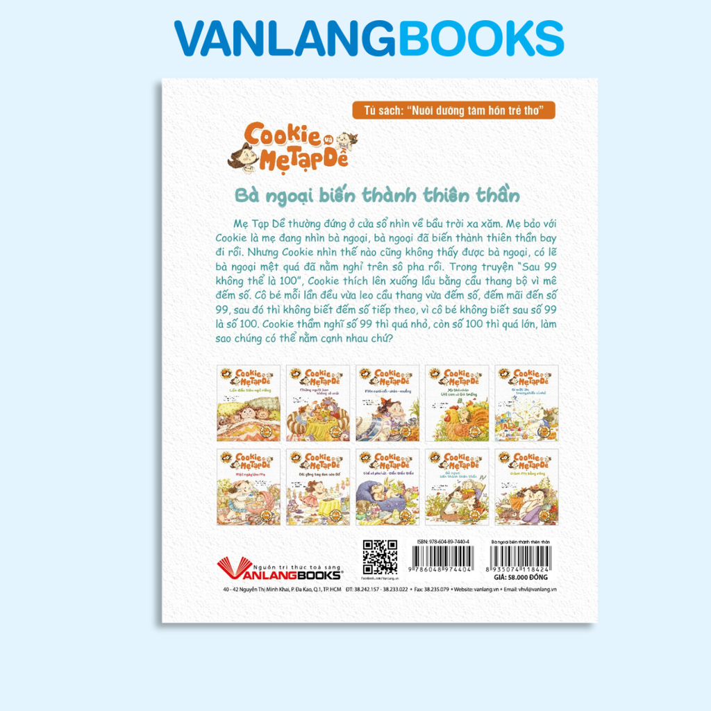 Cookie và mẹ Tạp Dề - Bà ngoại biến thành thiên thần - Vanlangbooks