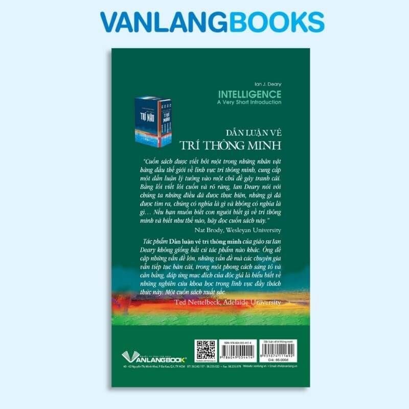 Dẫn Luận Về Trí Thông Minh - Vanlangbooks