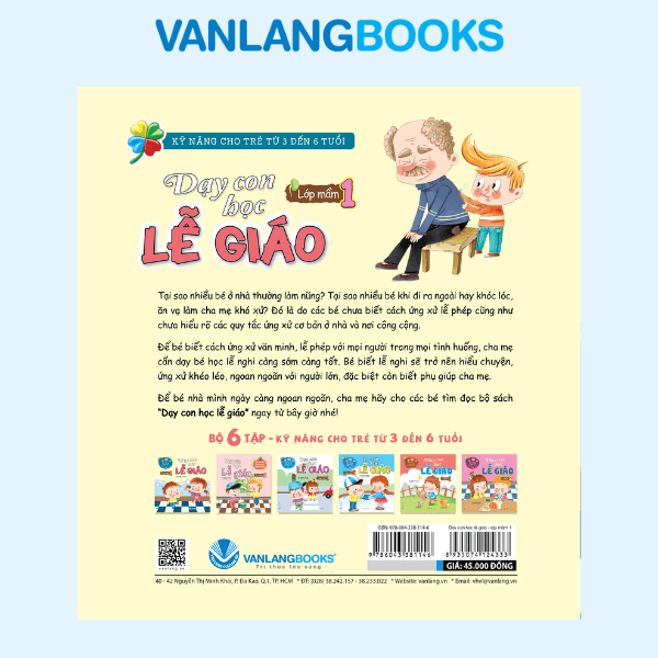 Dạy Con Học Lễ Giáo - Lớp Mầm 1 (Tái Bản 2021) - Vanlangbooks