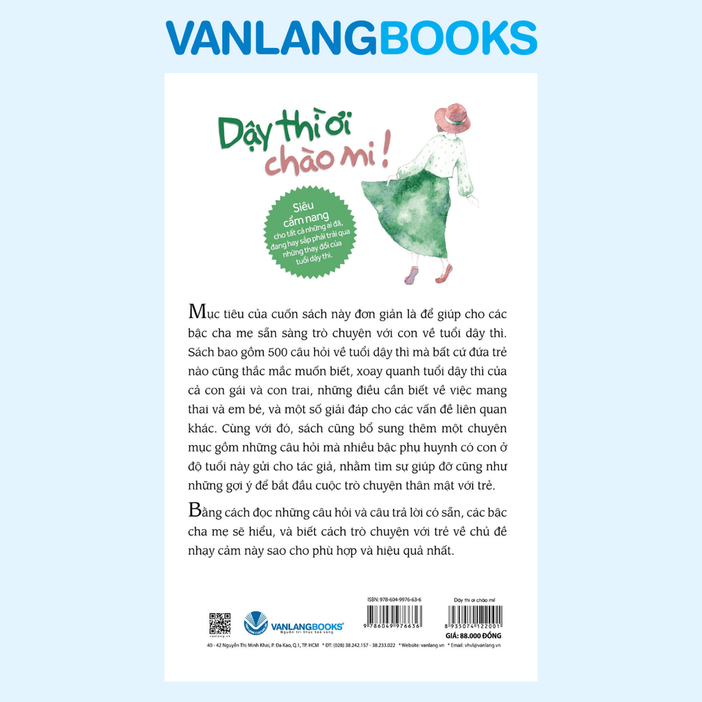 Dậy Thì Ơi Chào Mi ! - Vanlangbooks
