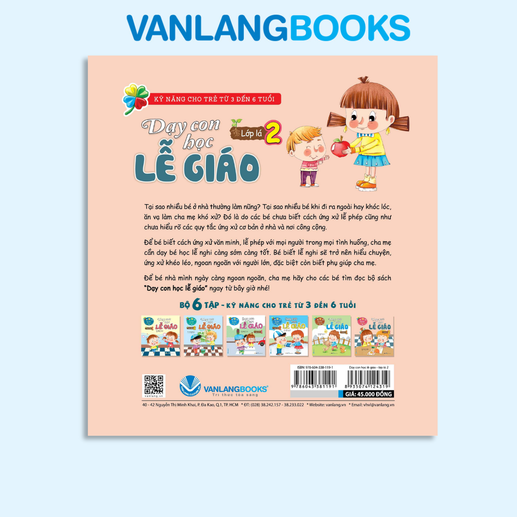 Dạy Con Học Lễ Giáo - Lớp Lá 2 (Tái Bản 2021)  - Vanlangbooks