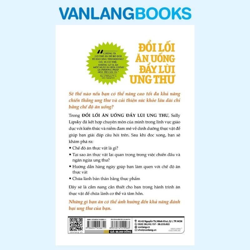 Đổi Lối Ăn Uống Đẩy Lùi Ung Thư - Vanlangbooks