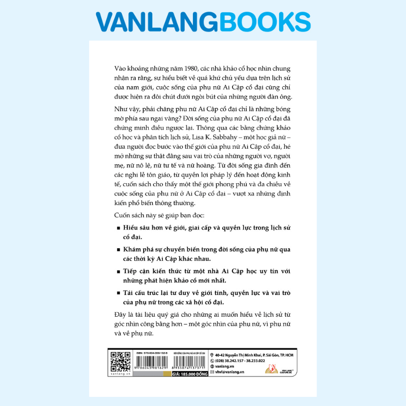 Đời Sống Của Phụ Nữ Ai Cập Cổ Đại - Vanlangbooks