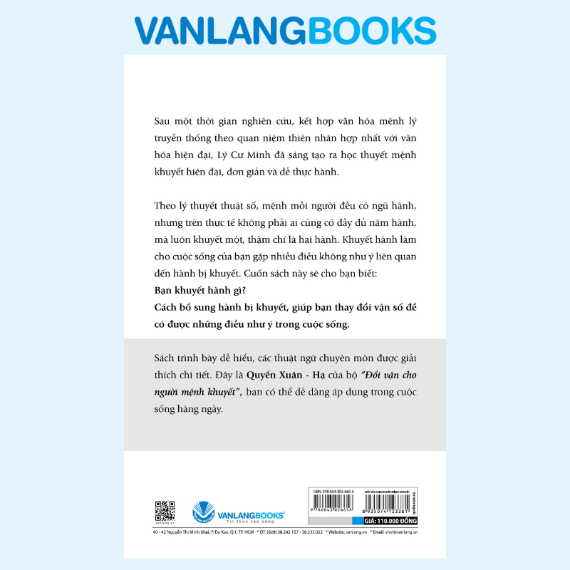 Đổi Vận Cho Người Mệnh Khuyết - Quyển Xuân Hạ (Tái Bản 2021) - Vanlangbooks